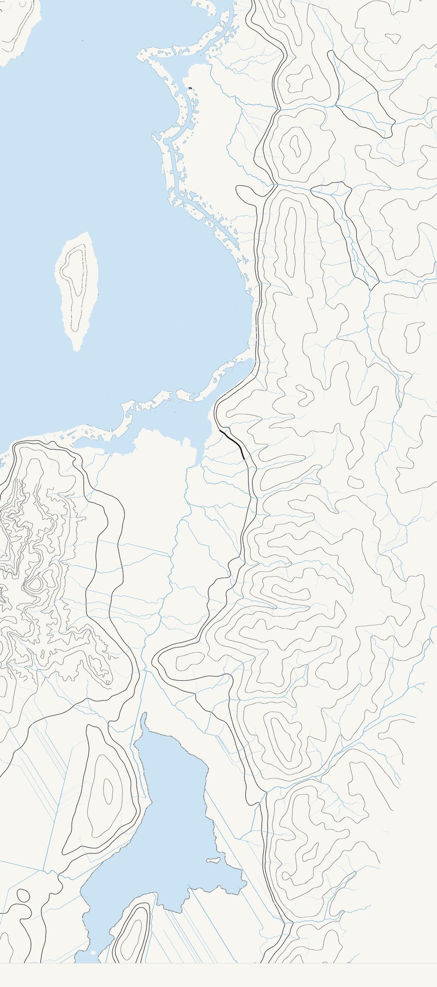 4,230 feet — the lake eighteen feet above grandpa's mark, the Jordan bottoms wet, the archipelago standing.